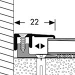 Endprofil PF 287 silber 100 cm