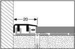 Endprofil PF 577V edelstahl 100 cm