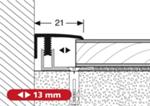 Endprofil PF 557 edelstahl 100 cm