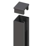 System U-Montageprofil anth. 195x4x3